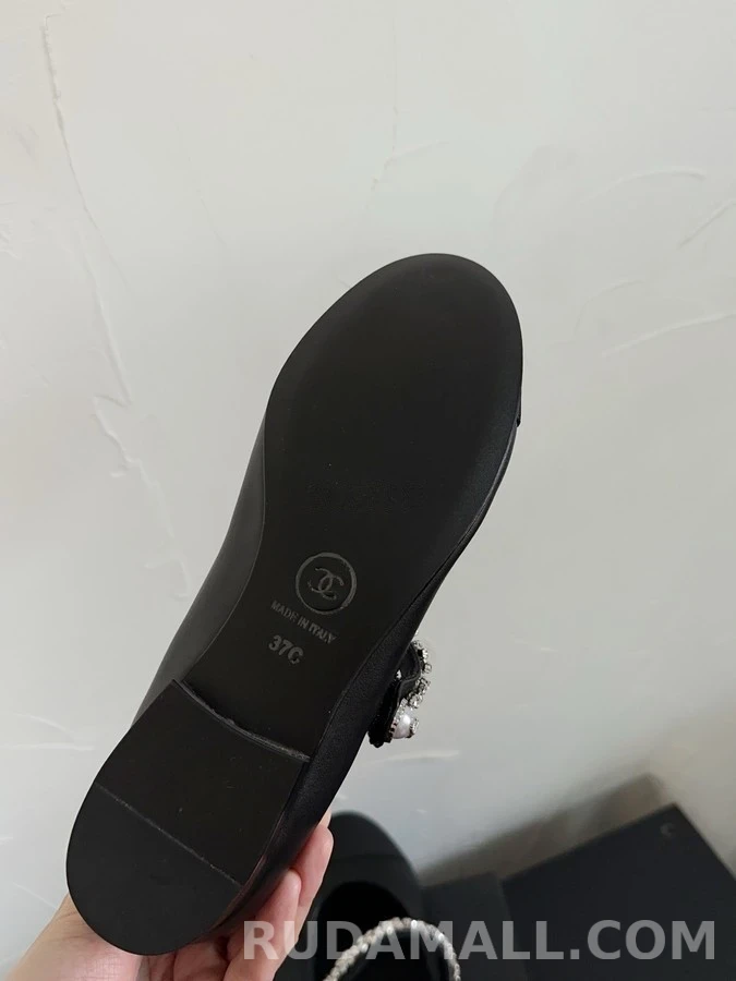 샤넬 샤넬 펄 장식 메리제인 플랫 상세 이미지