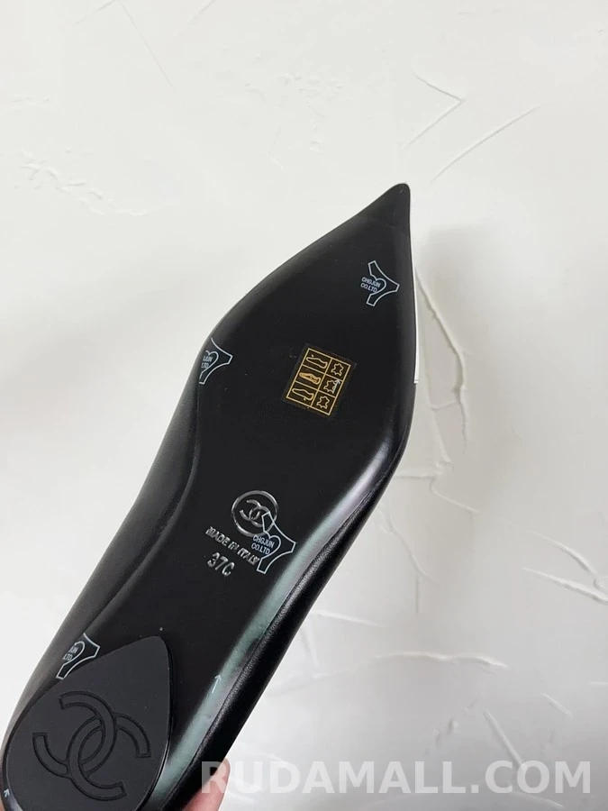 샤넬 샤넬 투톤 캡토 플랫 상세 이미지