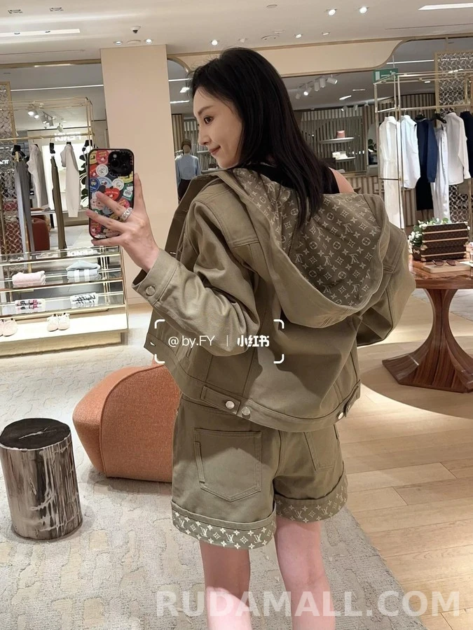루이비통 루이비통 모노그램 롤업 와이드 데님 팬츠 상세 이미지
