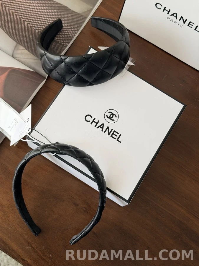 샤넬 샤넬 퀼팅 더블C 헤어밴드 상세 이미지