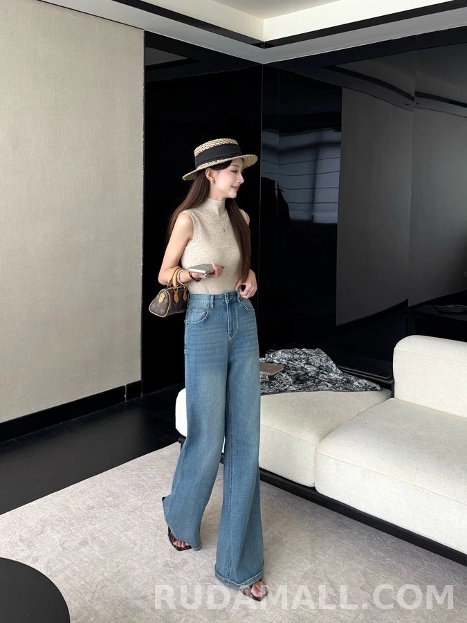 발렌티노 발렌티노 더블 V 로고 데님 팬츠 상세 이미지