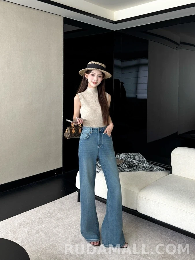 발렌티노 발렌티노 더블 V 로고 데님 팬츠 상세 이미지