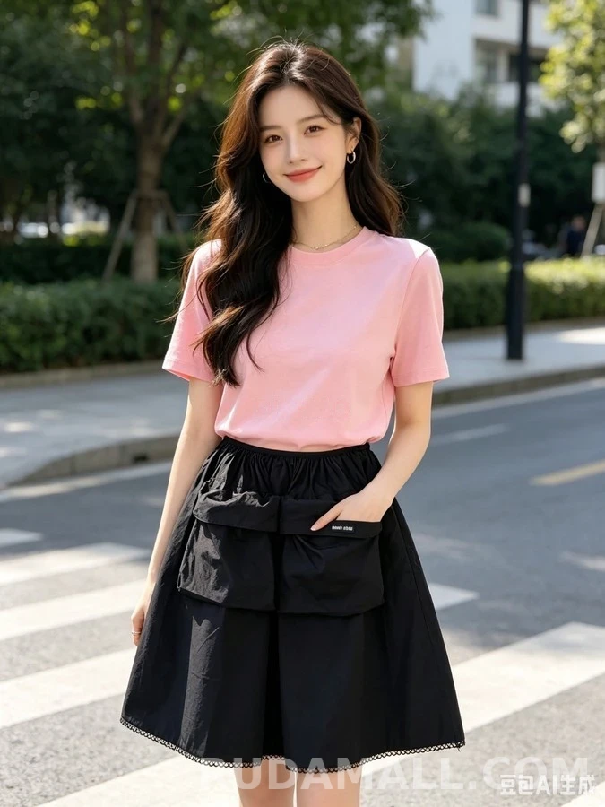 미우미우 미우미우 카고 포켓 미디 스커트 상세 이미지