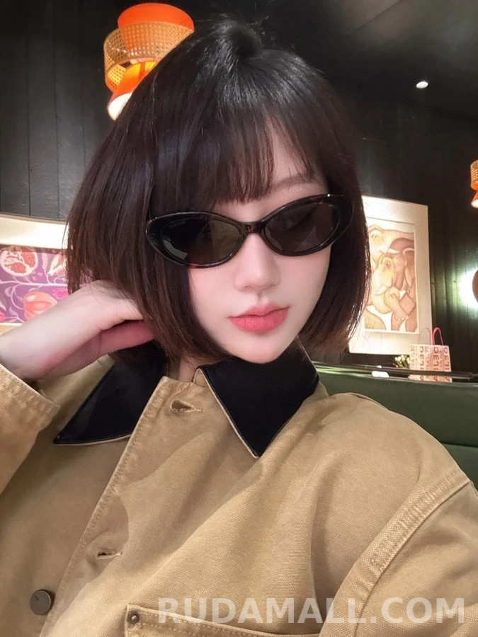 미우미우 미우미우 호피 오벌 선글라스 상세 이미지