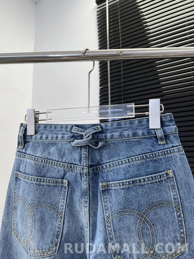 샤넬 샤넬 더블 C 데님 와이드 팬츠 상세 이미지