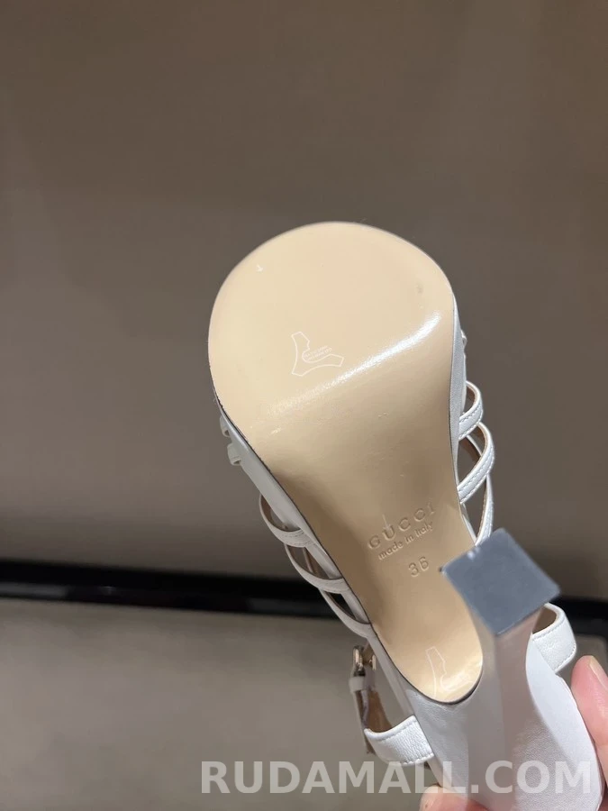 구찌 구찌 더블 G 크리스탈 플랫폼 샌들 상세 이미지