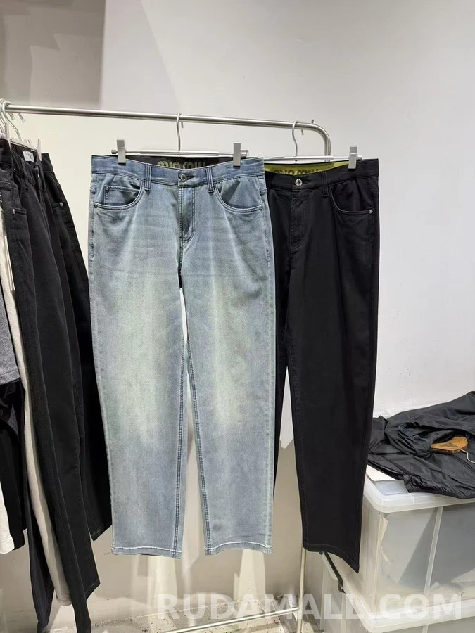 미우미우 미우미우 로고 밴딩 데님 팬츠 상세 이미지