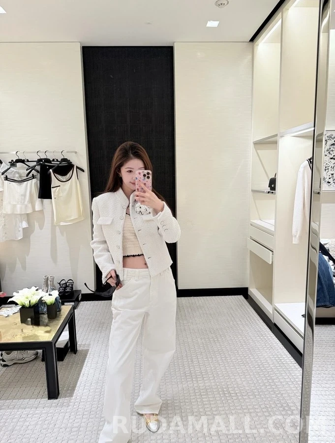샤넬 샤넬 더블 C 로고 카펜터 데님 팬츠 상세 이미지