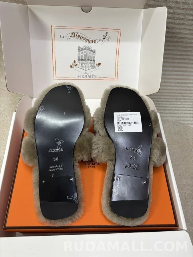 에르메스 에르메스 울 H 로고 슬리퍼 상세 이미지