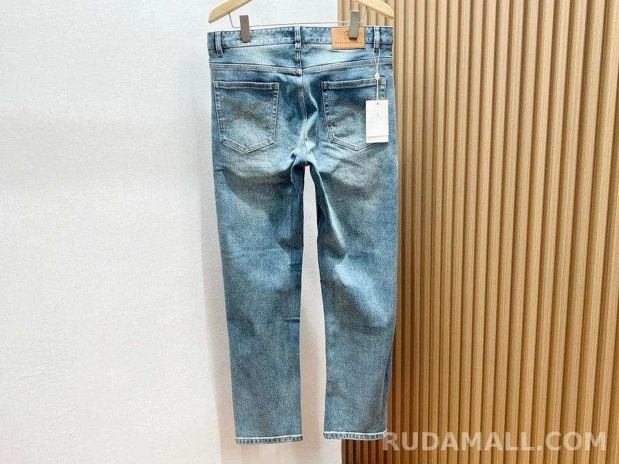 브루넬로 쿠치넬리 브루넬로 쿠치넬리 클래식 경량 캐주얼 데님 팬츠 상세 이미지
