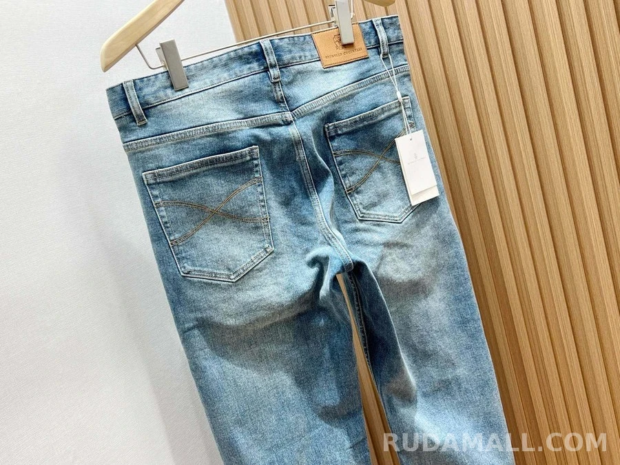 브루넬로 쿠치넬리 브루넬로 쿠치넬리 클래식 경량 캐주얼 데님 팬츠 상세 이미지