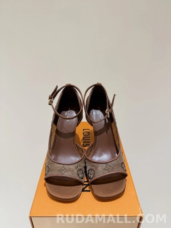 루이비통 루이비통 모노그램 메시 라인스톤 피프토 힐 상세 이미지