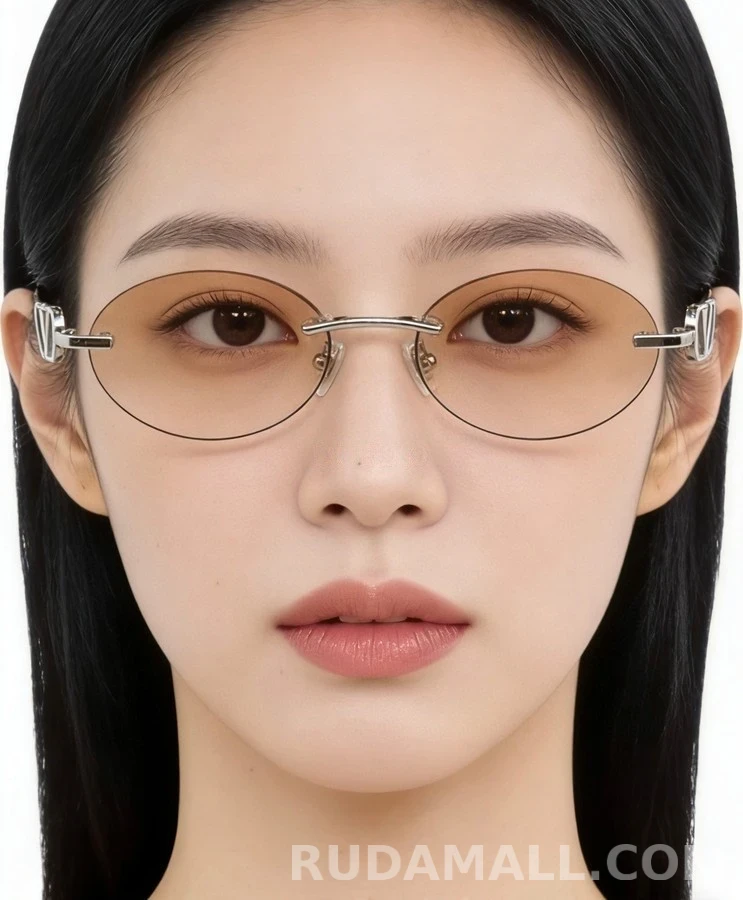 발렌티노 발렌티노 V로고 틴트 림리스 선글라스 상세 이미지
