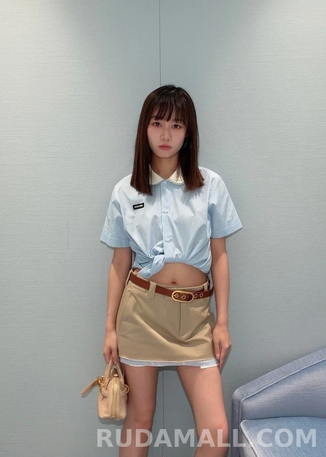 버버리 버버리 배색 미니 스커트 상세 이미지