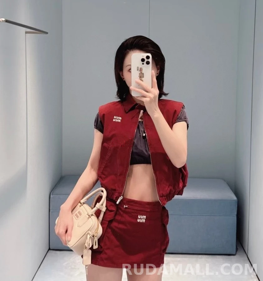 미우미우 미우미우 포켓 카고 스커트 상세 이미지