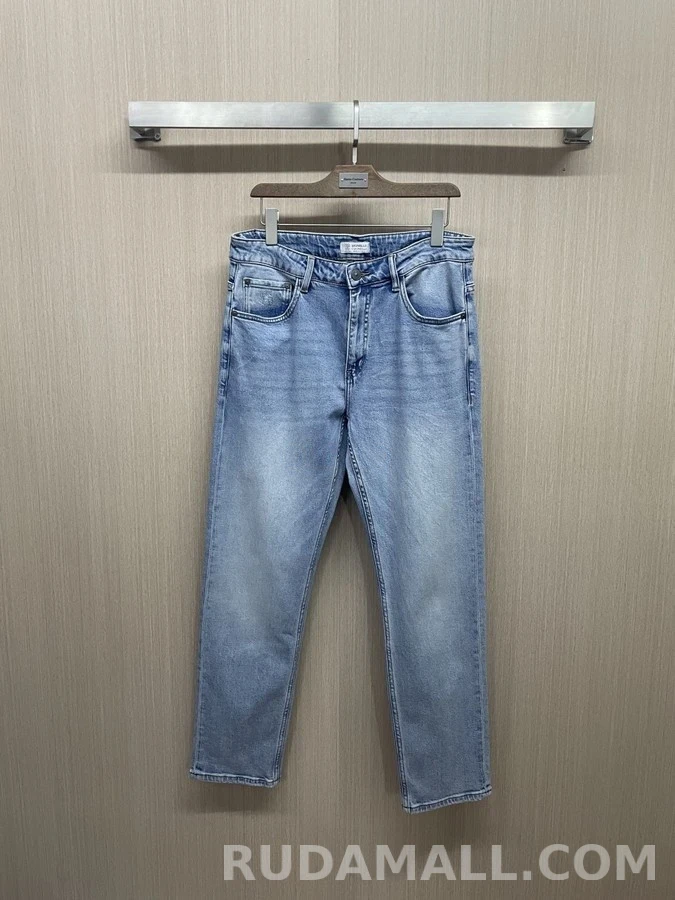 브루넬로 쿠치넬리 브루넬로 쿠치넬리 워싱 스트레이트 데님 팬츠 상세 이미지