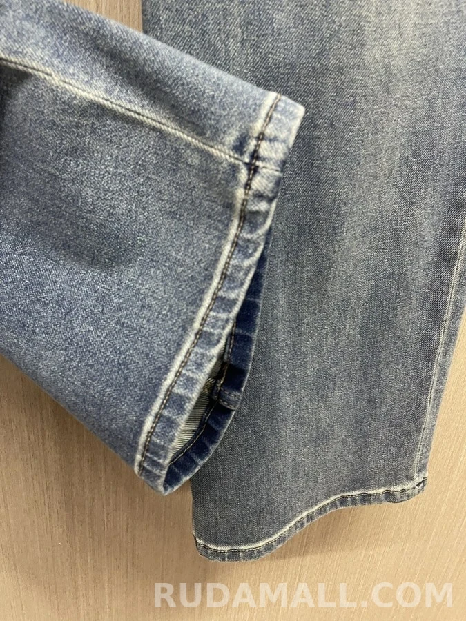 브루넬로 쿠치넬리 브루넬로 쿠치넬리 복고풍 워싱 와이드핏 데님 팬츠 상세 이미지