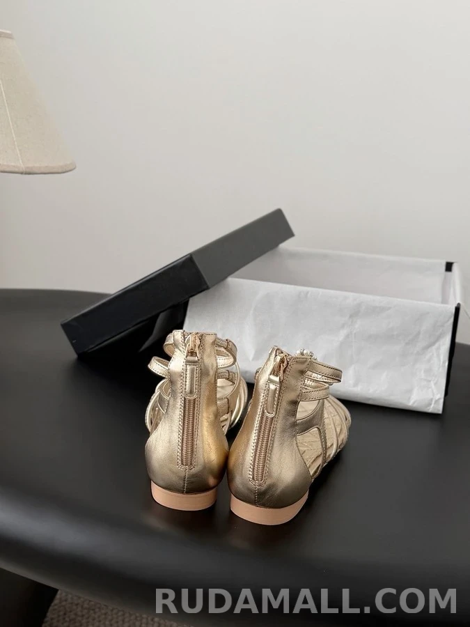 샤넬 샤넬 진주 플라워 글래디에이터 샌들 상세 이미지