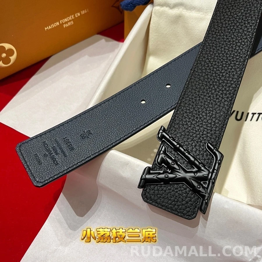 루이비통 루이비통 4.0cm 로고 가죽 벨트 상세 이미지