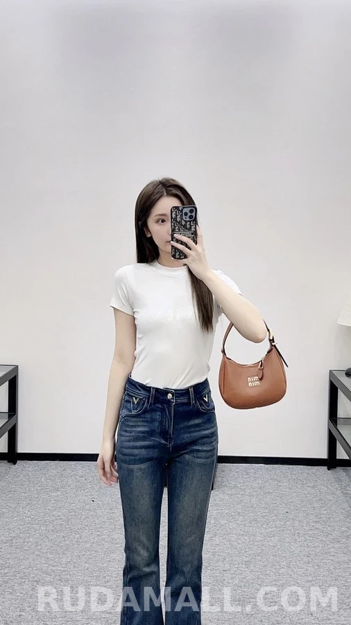 발렌티노 발렌티노 마이크로 플레어 데님 팬츠 상세 이미지