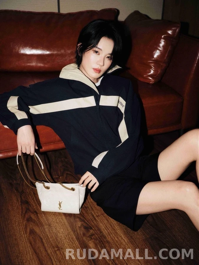 생로랑 세인트로랑 배색 스트라이프 코튼 캔버스 자켓 상세 이미지