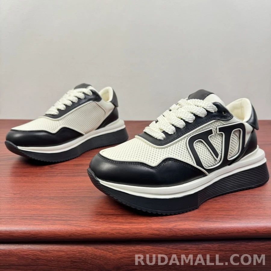 발렌티노 발렌티노 VLTN 레더 메쉬 청키 스니커즈 상세 이미지