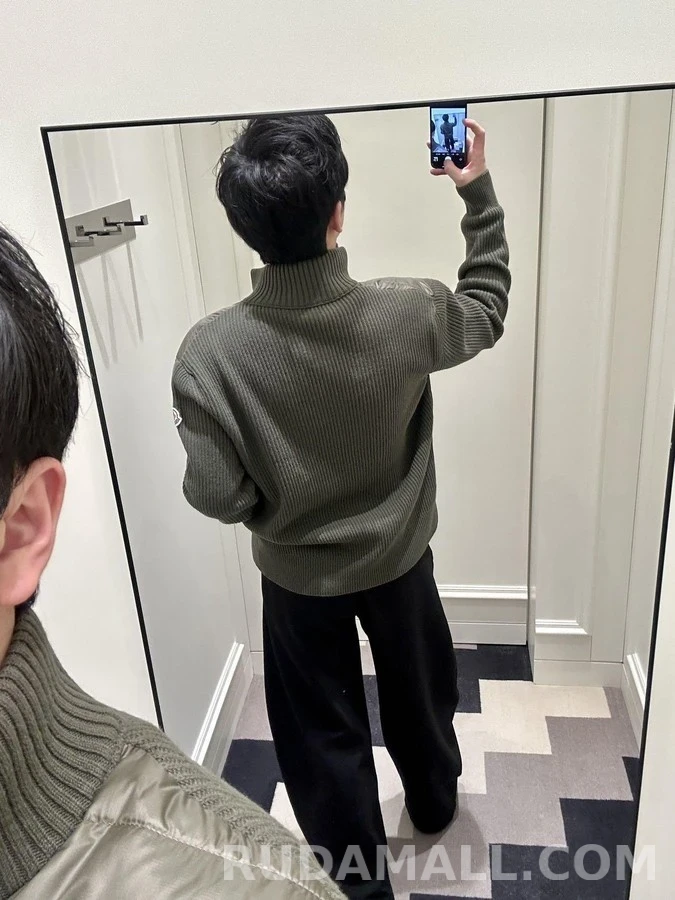 몽클레어 몽클레어 패딩 패널 니트 가디건 상세 이미지