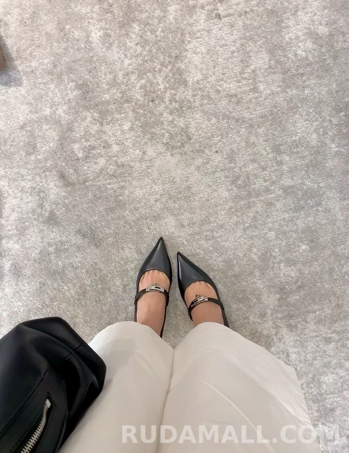 에르메스 에르메스 크로커 엠보 켈리 버클 힐 상세 이미지