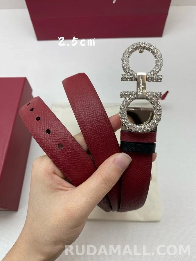 페라가모 페라가모 간치니 크리스탈 버클 벨트 상세 이미지