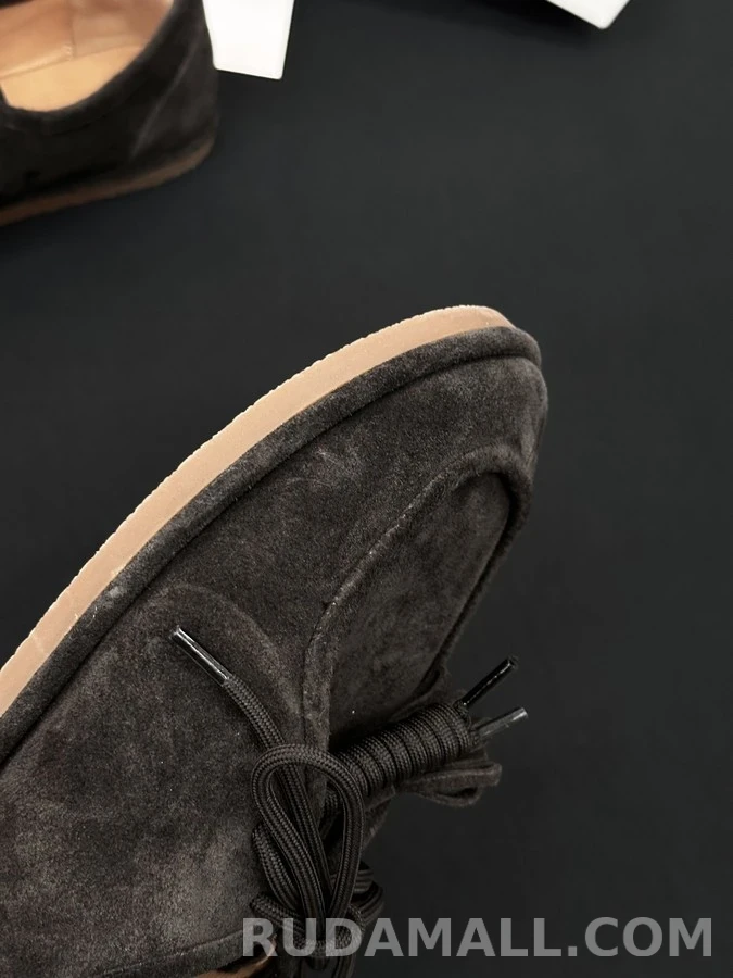 더로우 더로우 스웨이드 레이스업 태슬 로퍼 상세 이미지