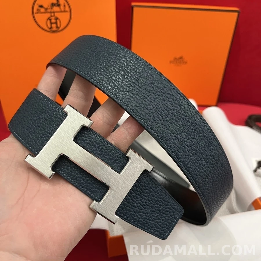 에르메스 에르메스 H 로고 가죽 벨트 상세 이미지