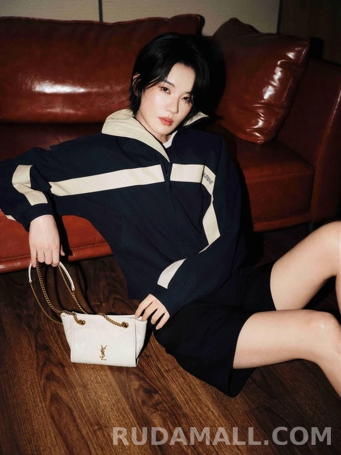 생로랑 세인트로랑 로고 자수 배색 자켓 상세 이미지