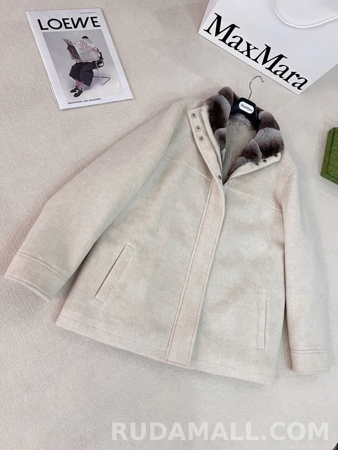 로로피아나 로로피아나 퍼 칼라 울 코트 상세 이미지