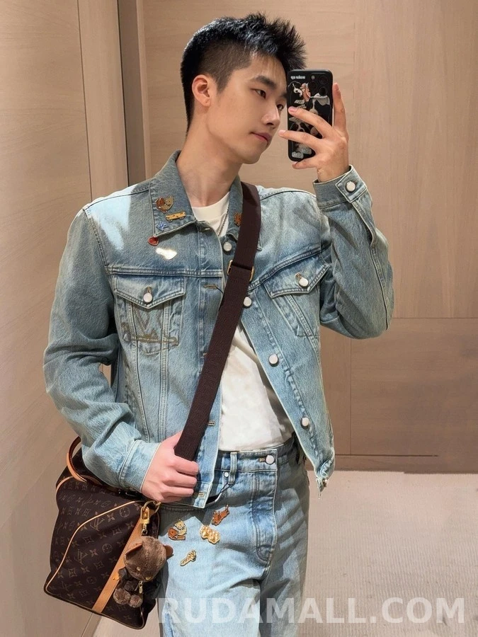 루이비통 루이비통 자수 데님 자켓 상세 이미지
