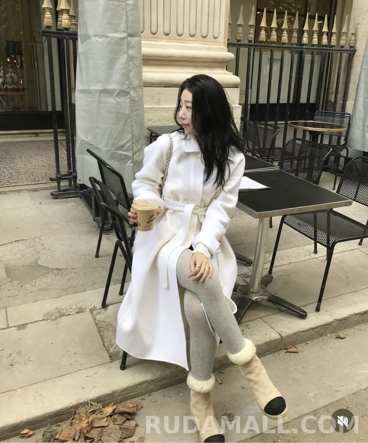 샤넬 샤넬 투톤 스웨이드 양모 설원 부츠 상세 이미지