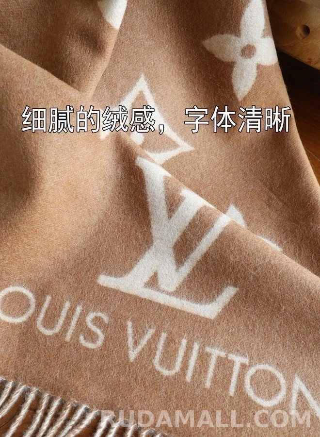 루이비통 루이비통 모노그램 리버서블 캐시미어 머플러 상세 이미지