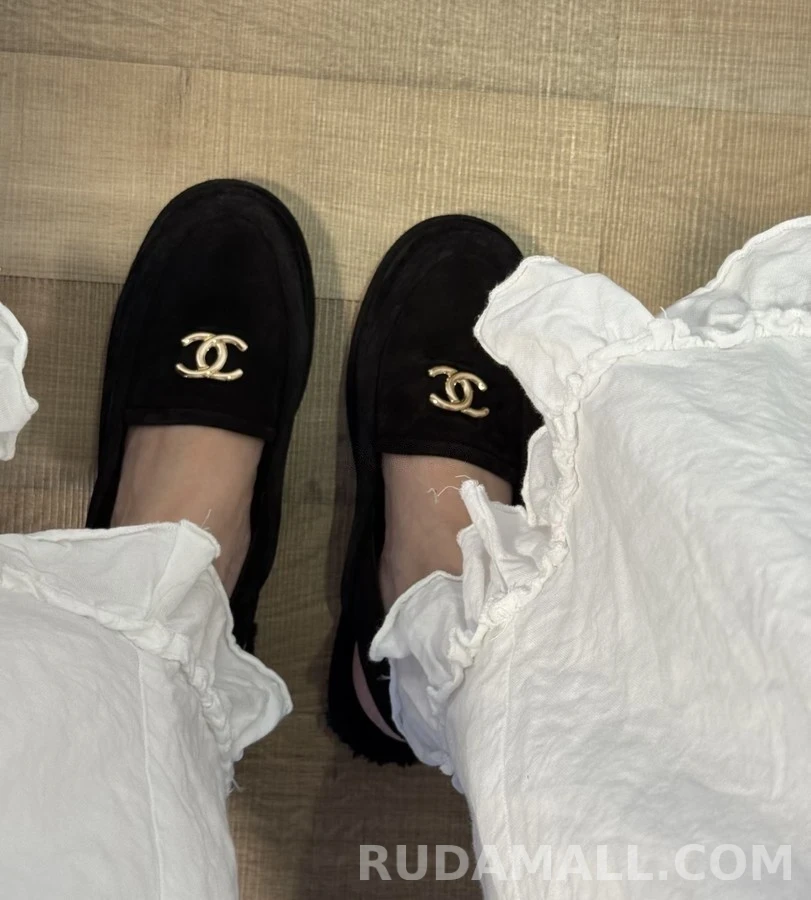 샤넬 샤넬 스웨이드 플러피 슬링백 로퍼 상세 이미지