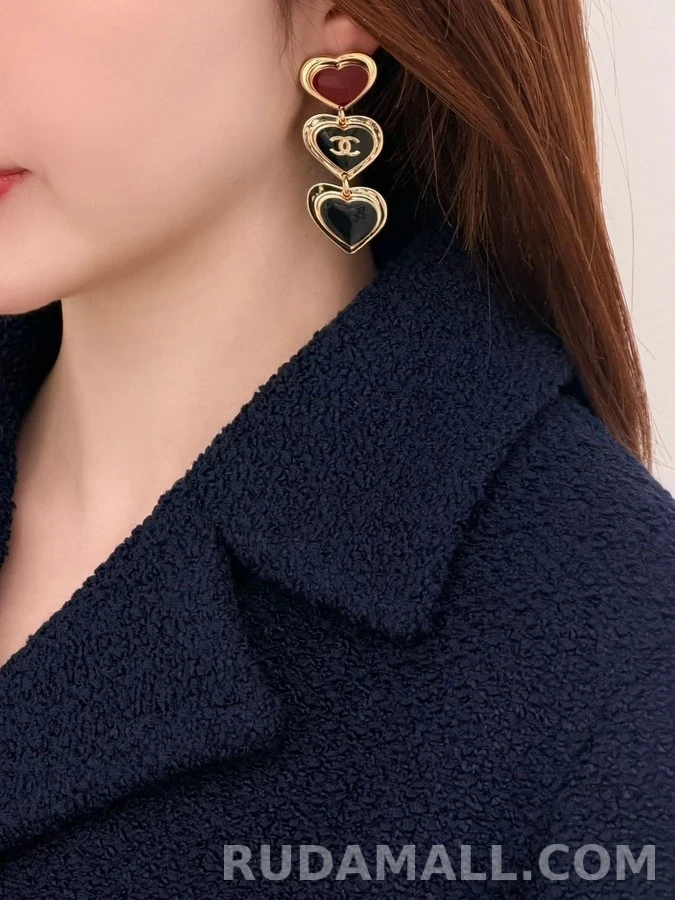 샤넬 샤넬 하트 드롭 귀걸이 상세 이미지