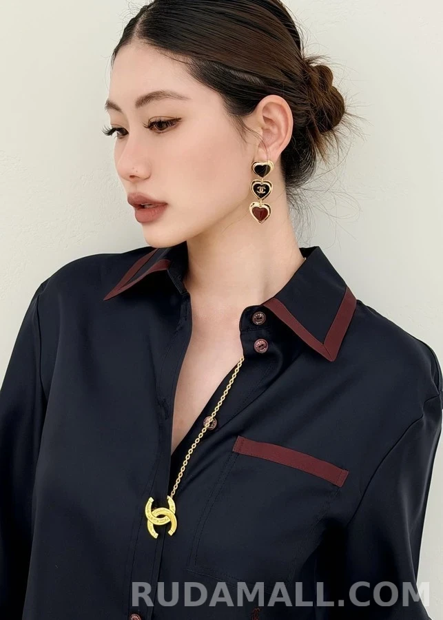 샤넬 샤넬 하트 드롭 귀걸이 상세 이미지