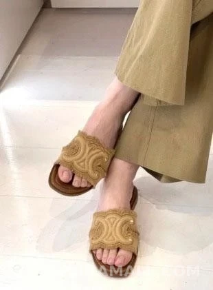 셀린느 셀린느 마리나 프린지 뮬 코튼 상세 이미지
