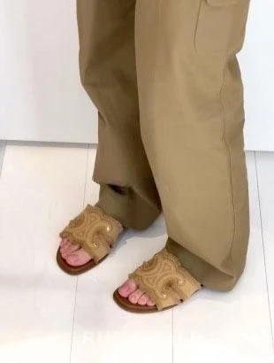 셀린느 셀린느 마리나 프린지 뮬 코튼 상세 이미지