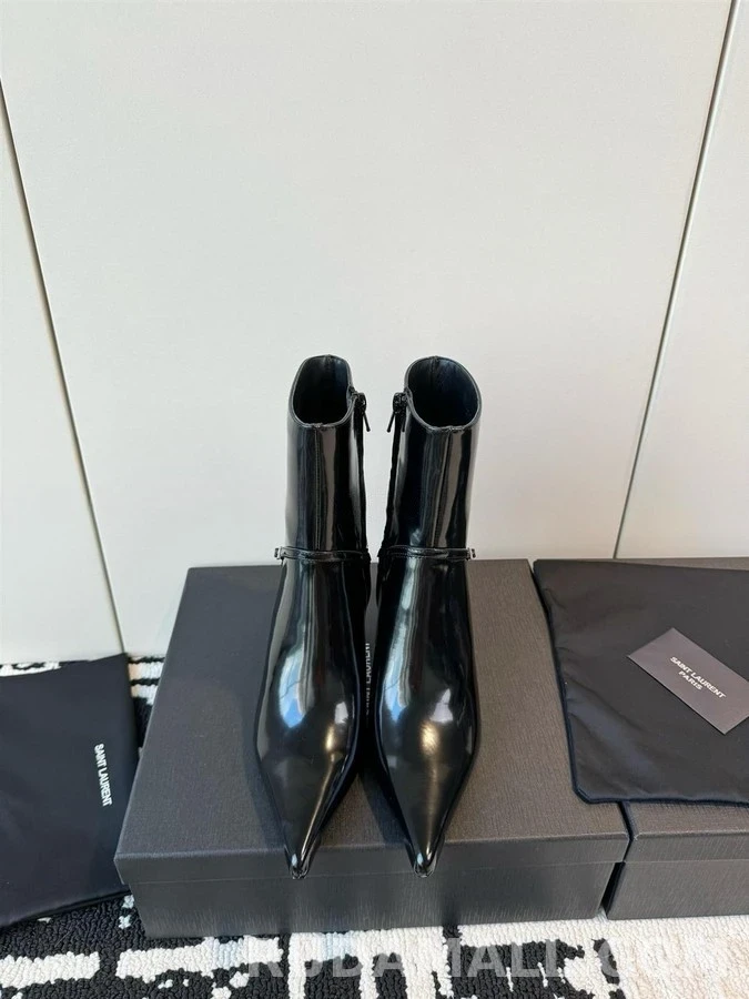 생로랑 생로랑 글레이즈드 레더 Vendome 부츠 상세 이미지