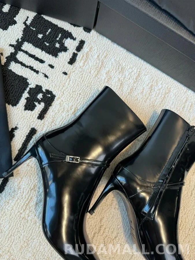 생로랑 생로랑 글레이즈드 레더 Vendome 부츠 상세 이미지