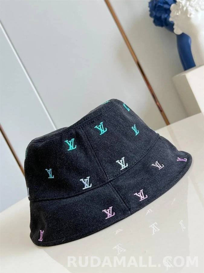 루이비통 루이비통 LV 블라종 셰이딩 데님 리버서블 버킷햇 상세 이미지
