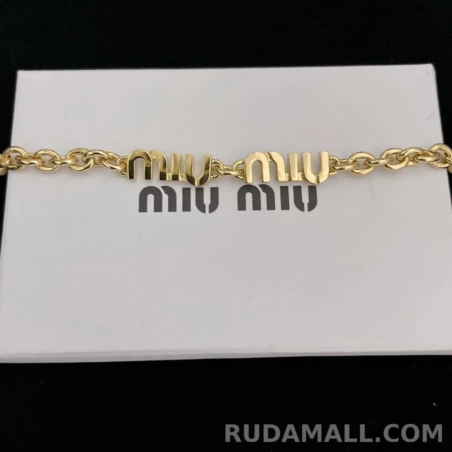 미우미우 미우미우 메탈 네크리스 상세 이미지