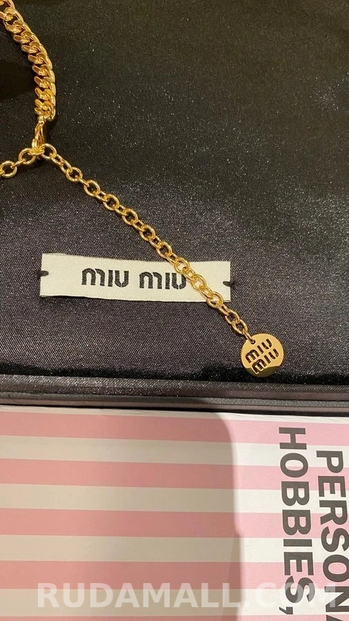 미우미우 미우미우 메탈 목걸이 상세 이미지