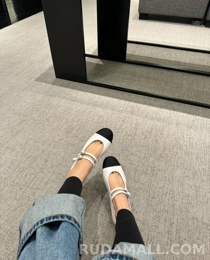 샤넬 샤넬 메리 제인 램스킨 플랫슈즈 상세 이미지