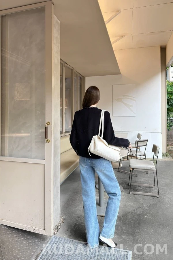 샤넬 샤넬 체크 칼라 자켓 상세 이미지