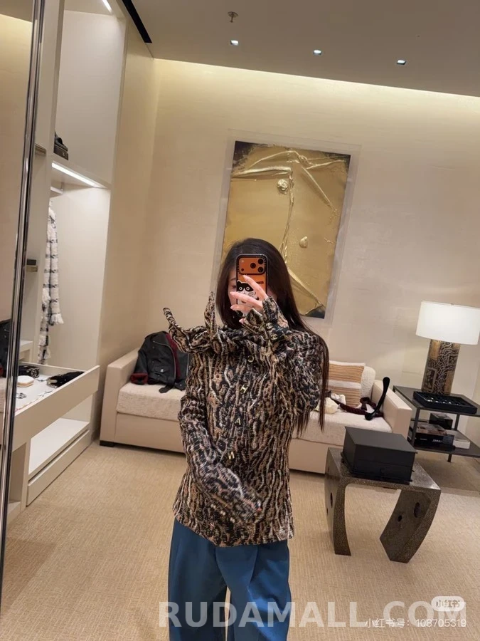 샤넬 샤넬 레오파드 자카드 재킷 상세 이미지