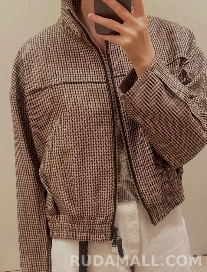 브루넬로 쿠치넬리 브루넬로 쿠치넬리 천조개 스탠드넥 울 자켓 상세 이미지